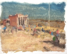 Tourists at the Erechtheion